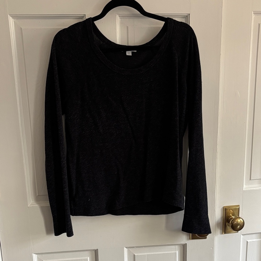 James Perse cozy gray long sleeve top, size 3 (L)